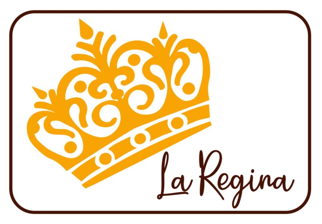 een gele kroon met de woorden la répubolia bij La Regina in Vigevano