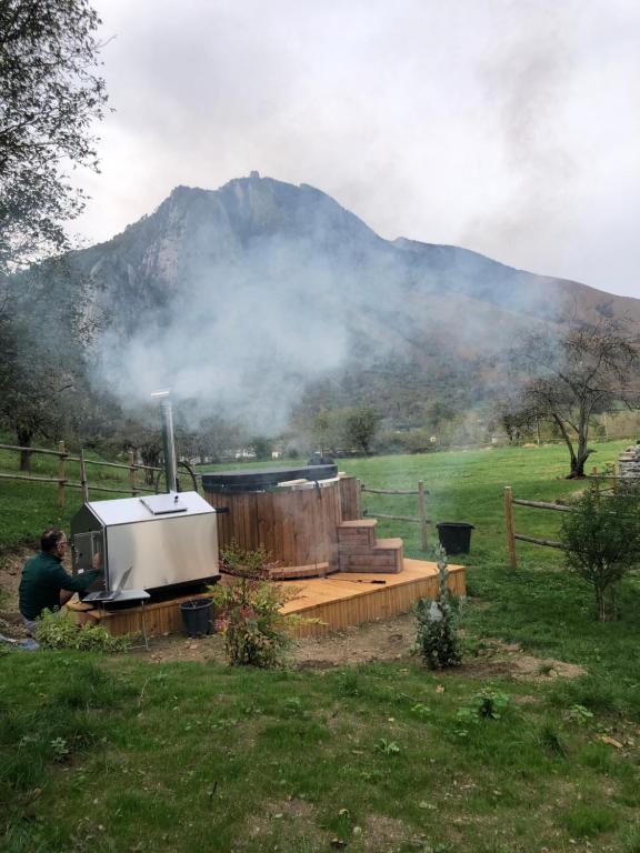 Nespecifikovaný výhled na hory nebo výhled na hory při pohledu z bed and breakfast