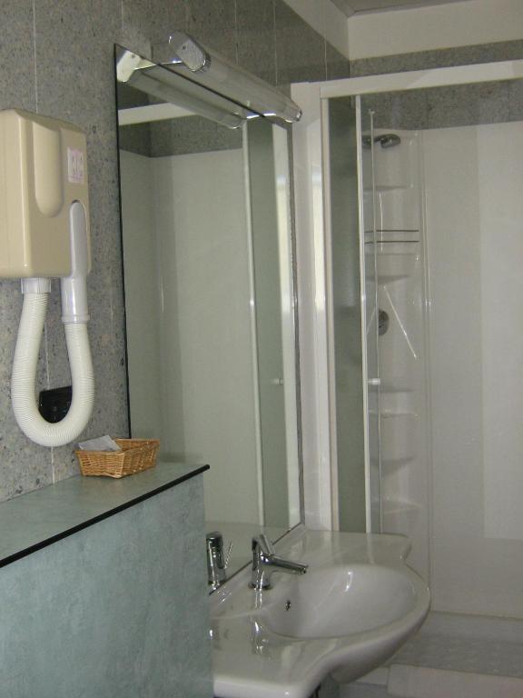 Koupelna v ubytování Hotel Sanremo