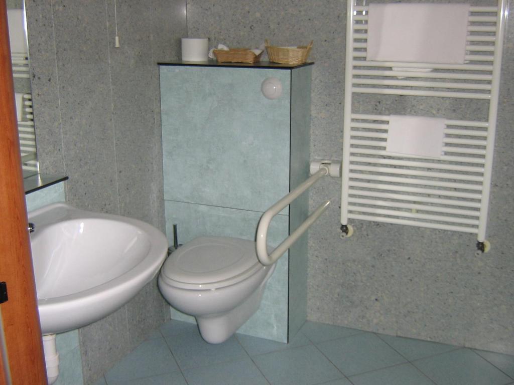 Koupelna v ubytování Hotel Sanremo