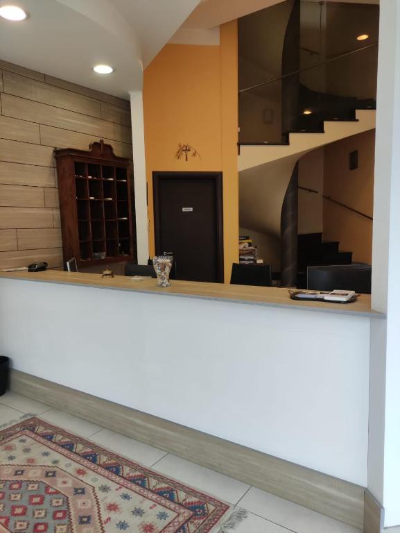 Kuchyň nebo kuchyňský kout v ubytování Valtidone Hotel