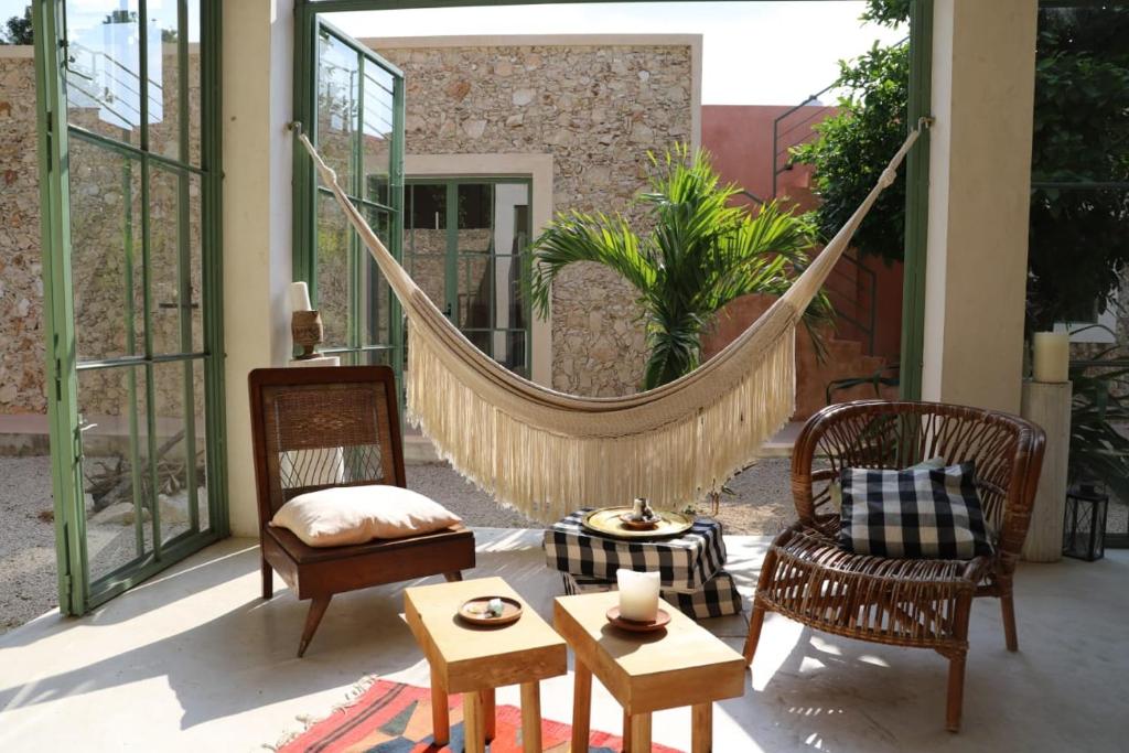 Posezení v ubytování Nuik Casa Tropical