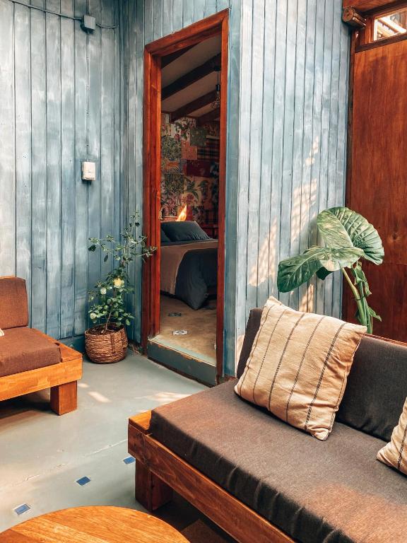 Posezení v ubytování Malibu Hostal Boutique