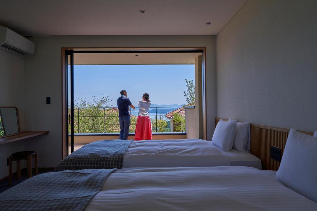 瀬戸内ゴルフリゾートヴィラ - Habitación Gemela Con Vista Al Mar
