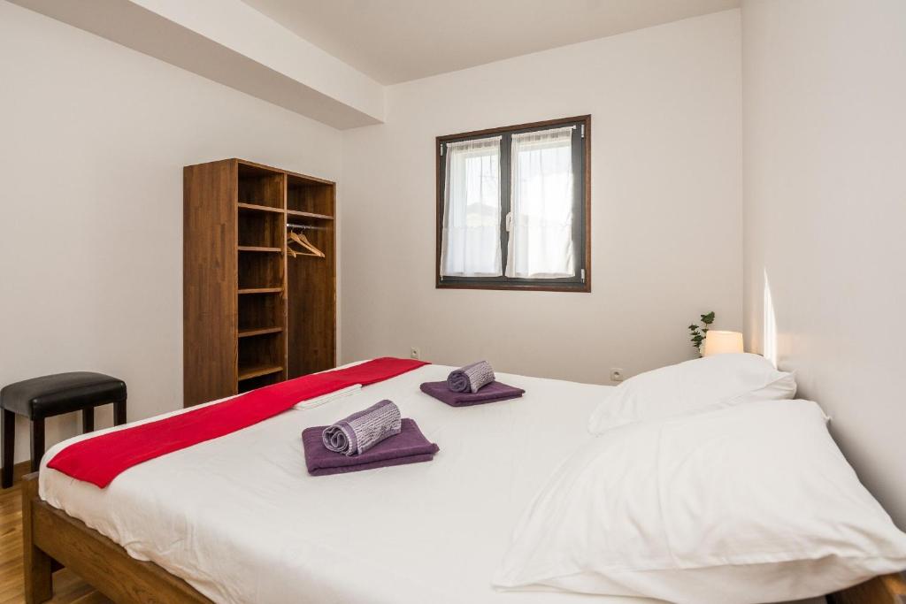 Posteľ alebo postele v izbe v ubytovaní Apartment Silverstar
