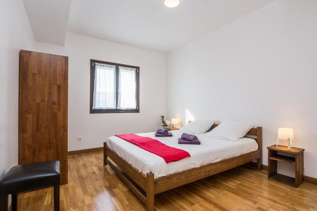 Posteľ alebo postele v izbe v ubytovaní Apartment Silverstar