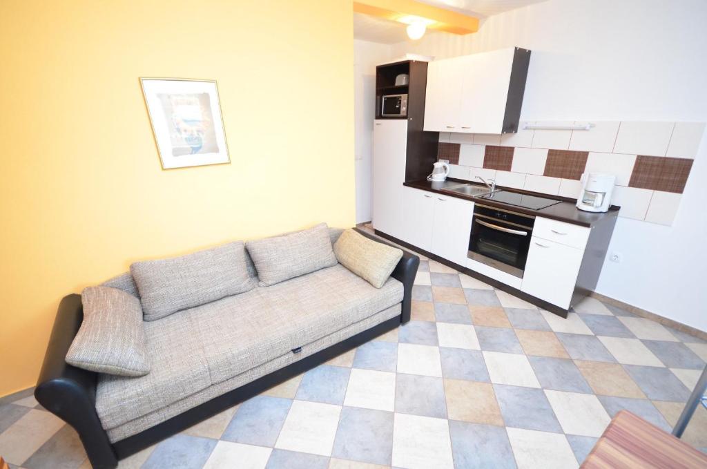 Kuchyň nebo kuchyňský kout v ubytování Apartments Brandis