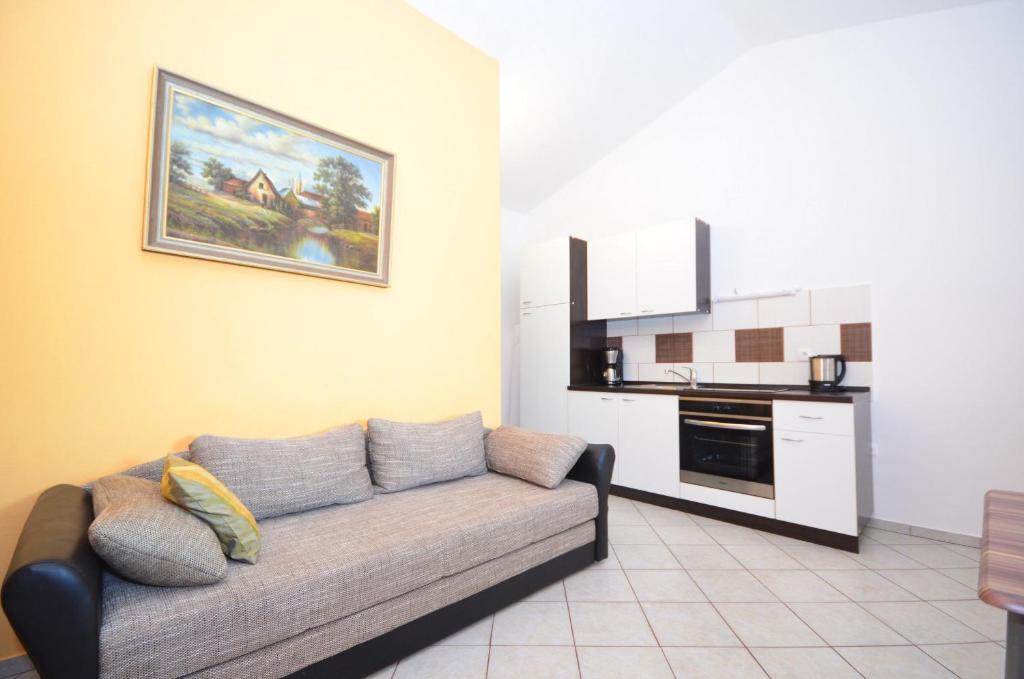 Kuchyň nebo kuchyňský kout v ubytování Apartments Brandis