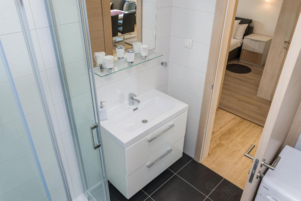 Koupelna v ubytování Apartment Martan