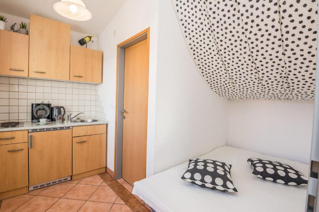 Kuchyňa alebo kuchynka v ubytovaní Apartments Bojana