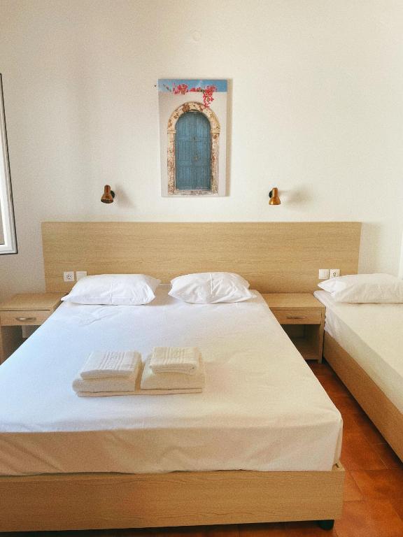 Postel nebo postele na pokoji v ubytování Villa Elpiniki