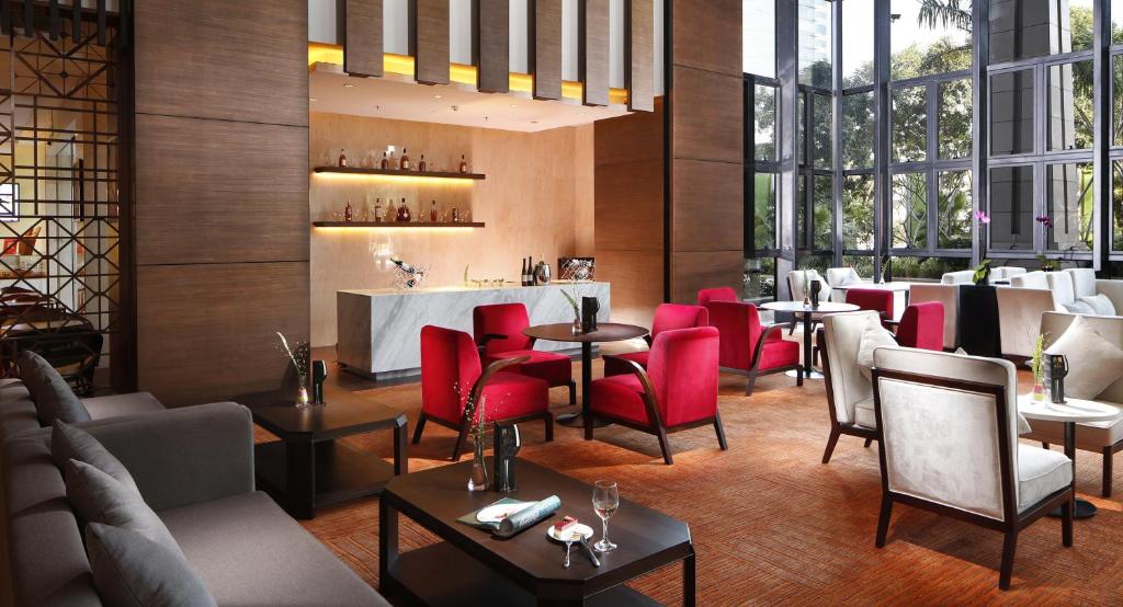 Posezení v ubytování Lia Charlton Hotel Shenzhen
