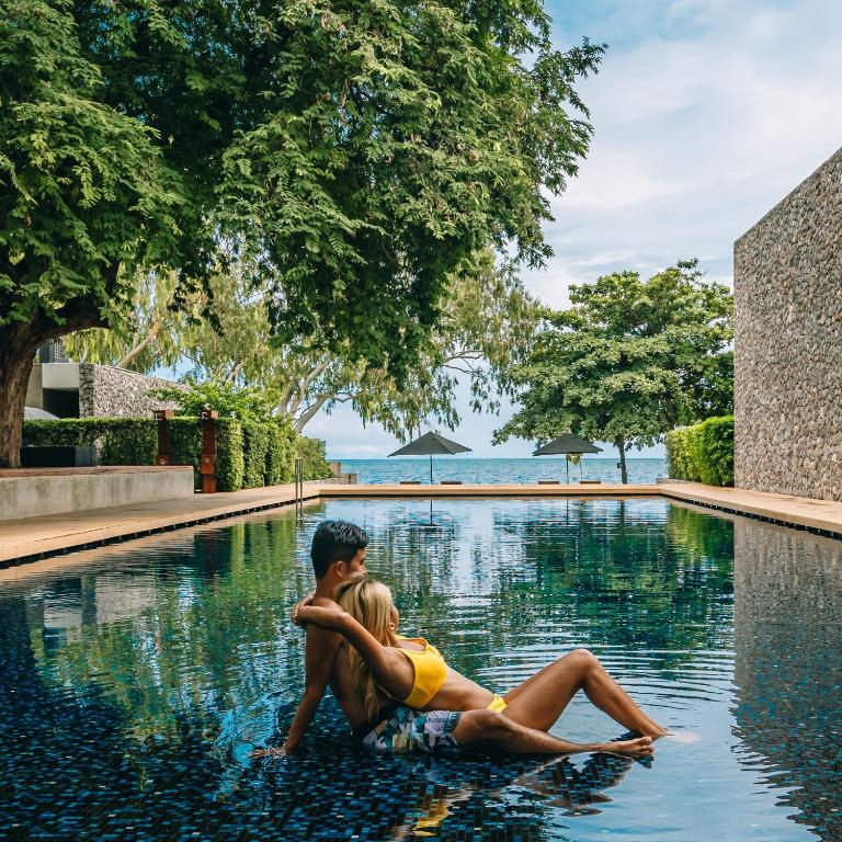 Bazén v ubytování Tolani Resort Kui Buri nebo v jeho okolí