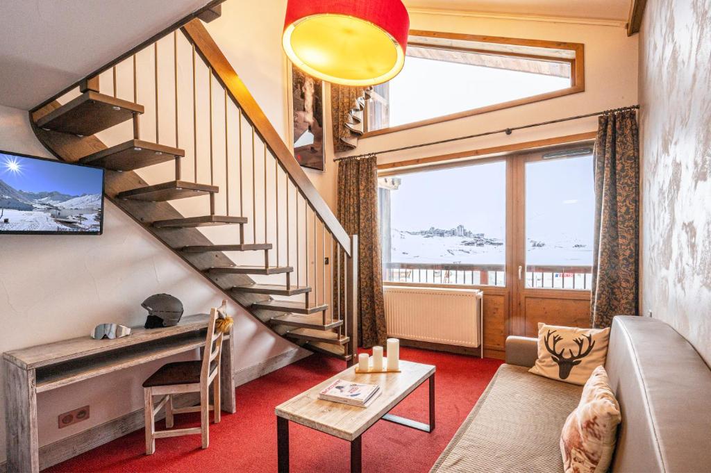 Posezení v ubytování Hôtel L'Aiguille Percée
