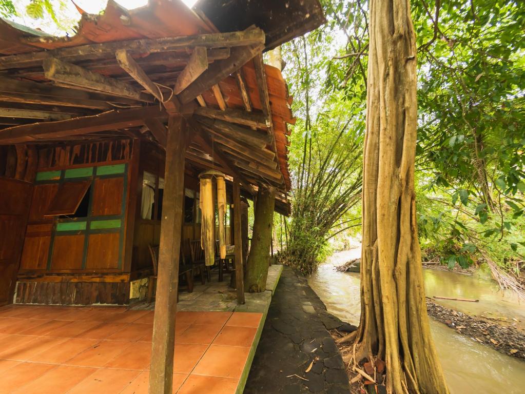 Zahrada ubytování Villa Kampung Ayem Riverside