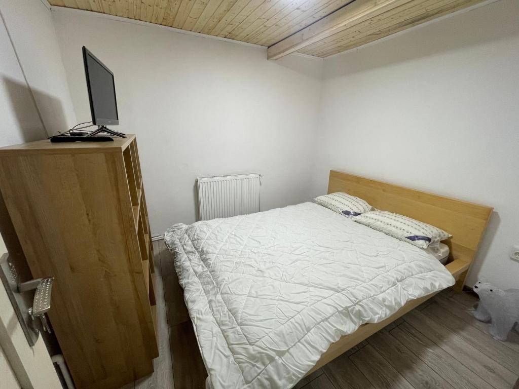 Postel nebo postele na pokoji v ubytování Vila Rustik Straja