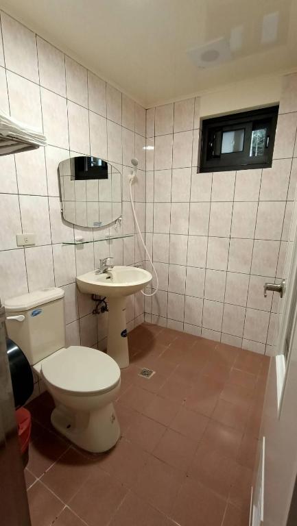 Koupelna v ubytování Xitou Tianpin Homestay