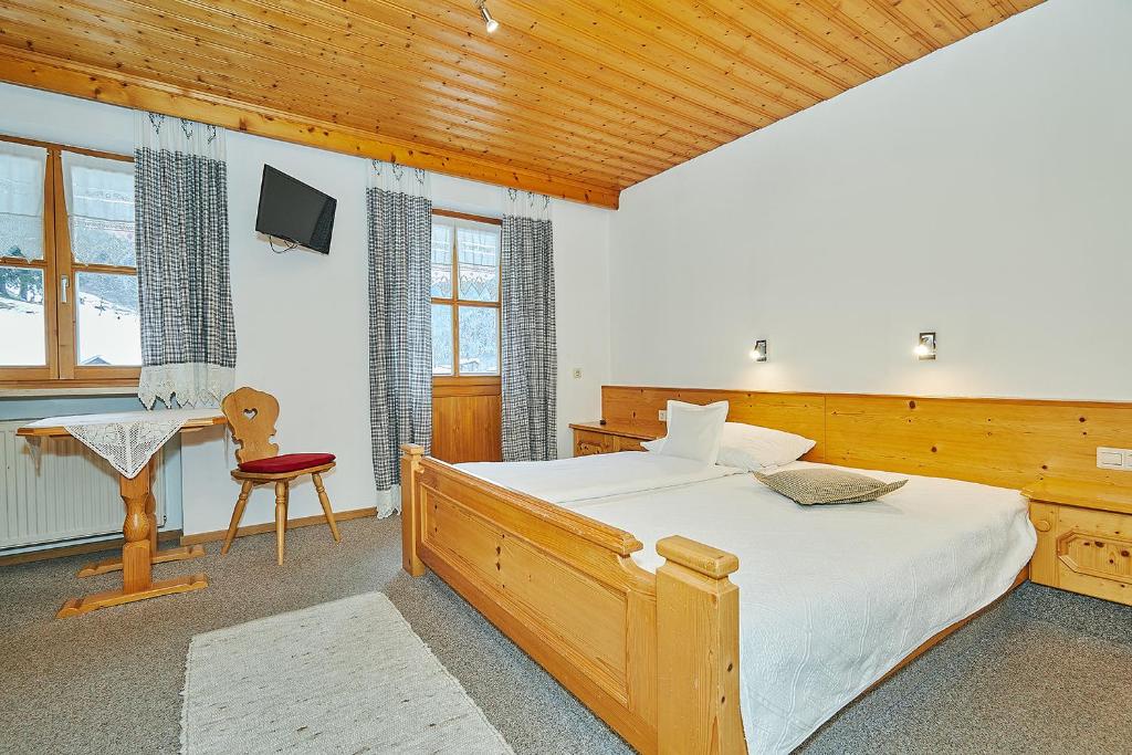 Postel nebo postele na pokoji v ubytování Haus Leiter