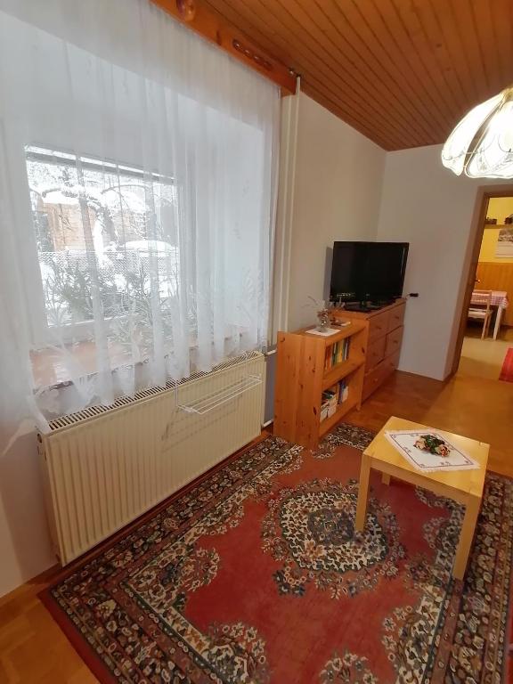 TV a/nebo společenská místnost v ubytování Apartma Tilika