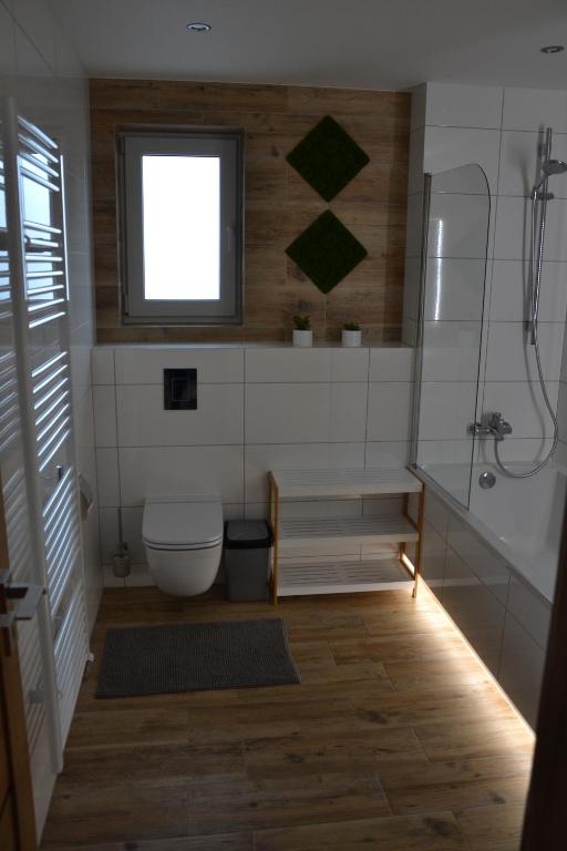 Koupelna v ubytování Bungalow