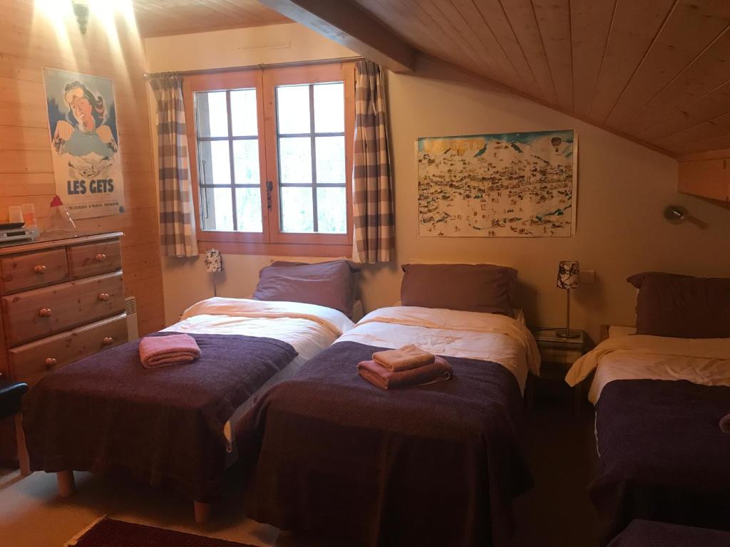 Postel nebo postele na pokoji v ubytování Chalet Esprit