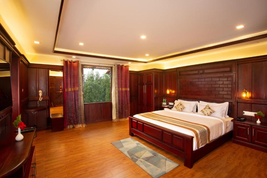 Coorg Cliffs Resortsにあるベッド
