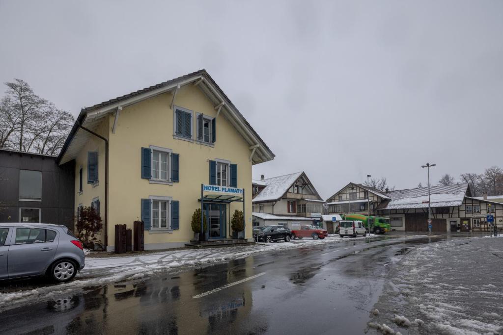 Hotel Flamatt v zimě