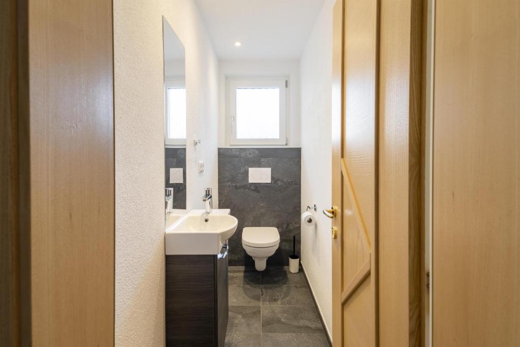 Koupelna v ubytování Apartments Gasser