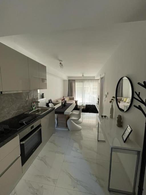 Kuchyňa alebo kuchynka v ubytovaní Niarchos apartment III