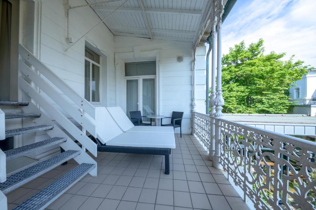Balkón nebo terasa v ubytování Michels Thalasso Hotel Nordseehaus