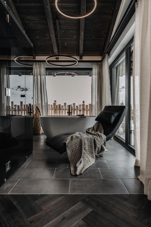 Posezení v ubytování ONKL XONNA Premium Alpin Chalets