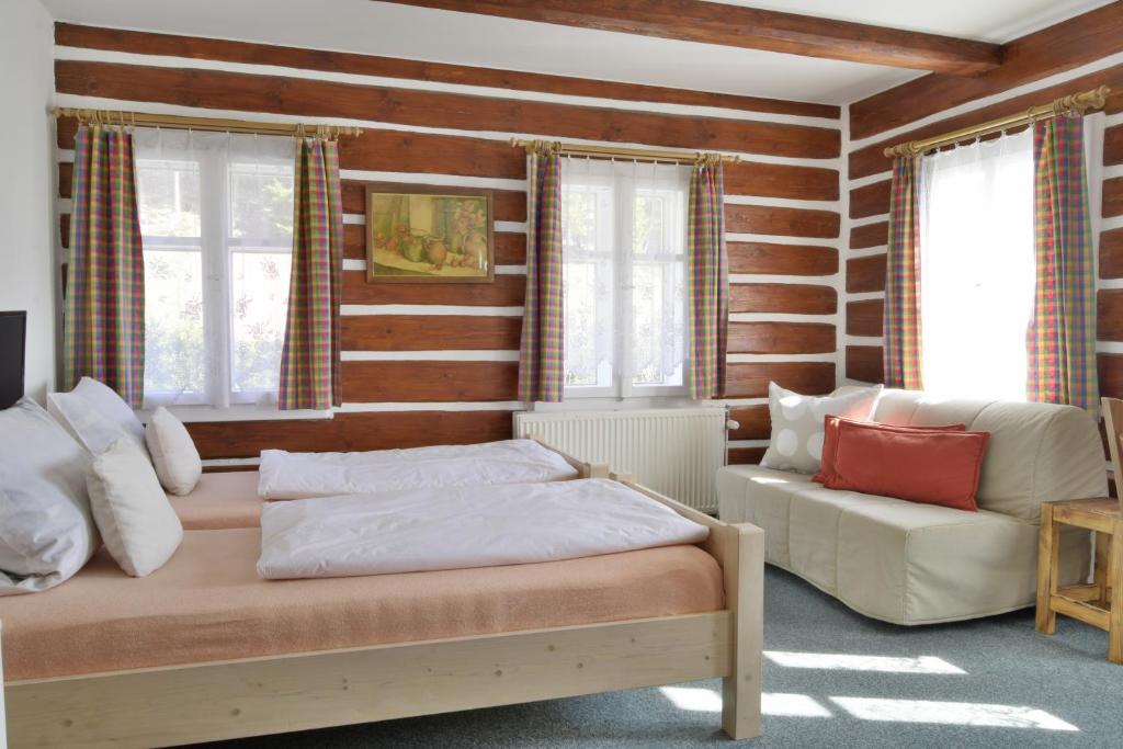 Posezení v ubytování Apartmány Černý Důl