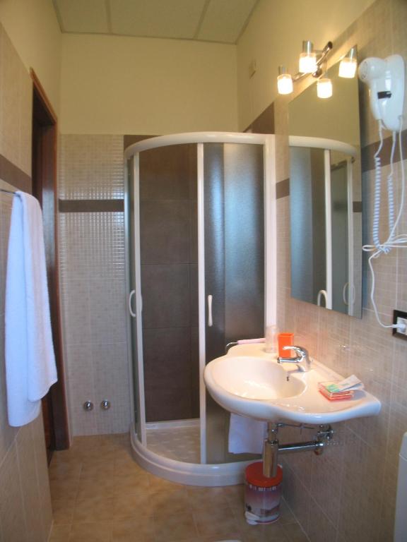 Kúpeľňa v ubytovaní Albergo Ristorante Monterosa