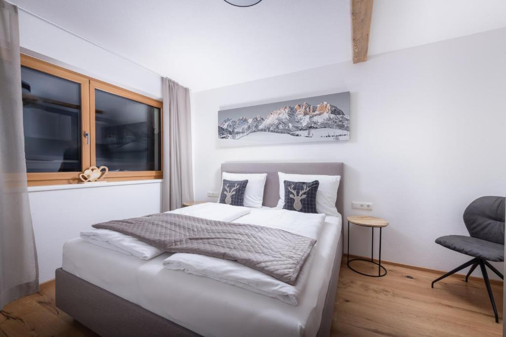 Posteľ alebo postele v izbe v ubytovaní Apartment Streif LXL