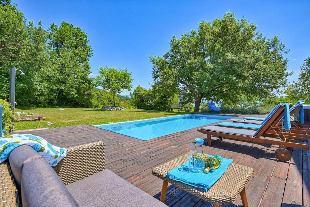 Piscina a Pool Villa Abbazia Seaview - Happy Rentals o a prop