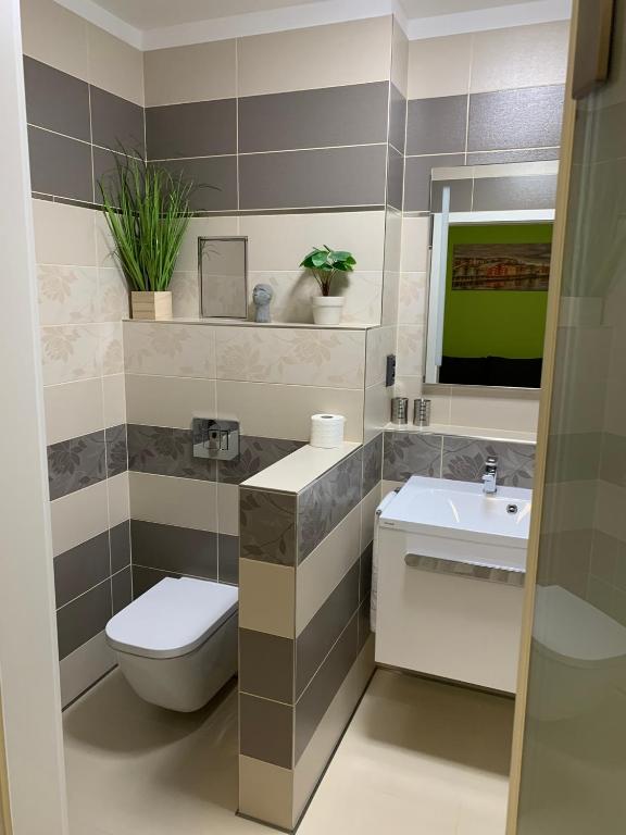 Łazienka w obiekcie Wellness & Spa Apartments Lipno - Frymburk
