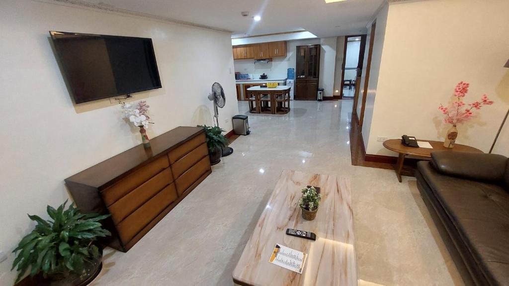 TV a/nebo společenská místnost v ubytování 456 Hotel