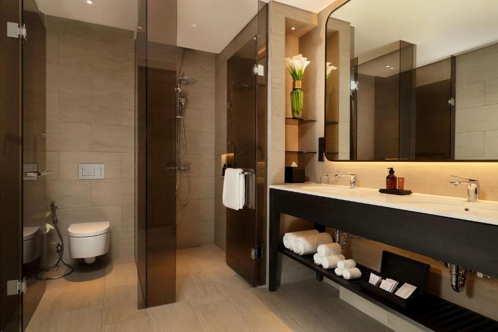Koupelna v ubytování Padma Hotel Semarang