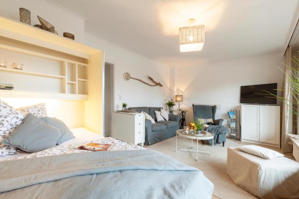 TV a/nebo společenská místnost v ubytování "Haus Luv" Haus Luv, Whg 2