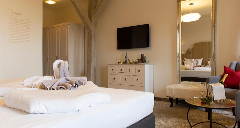 Letto o letti in una camera di Hotel Via Regia - VIAs-Hotels