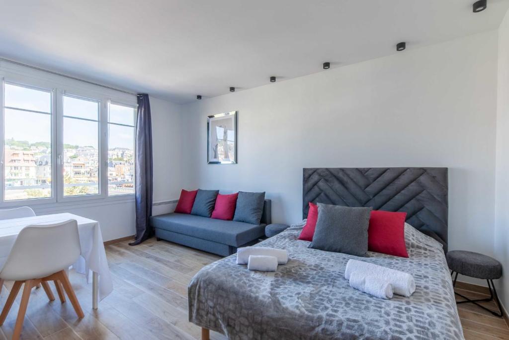 Posedenie v ubytovaní Large studio for 4 people near Port Deauville