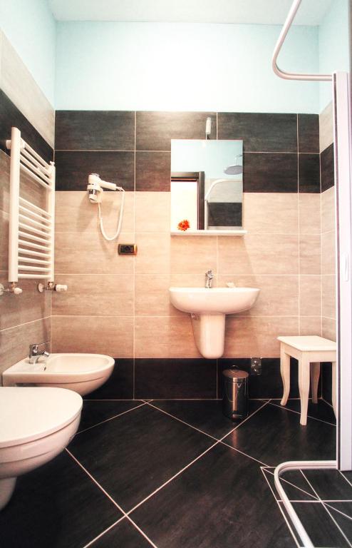 Koupelna v ubytování B&B Arcobaleno
