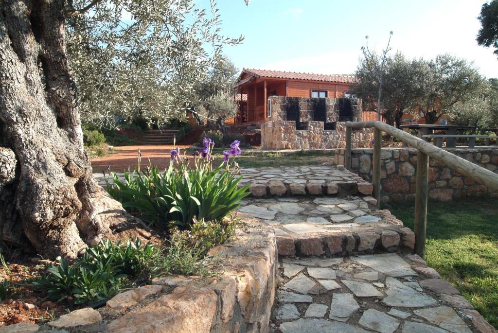 Zahrada ubytování Camping Alquézar