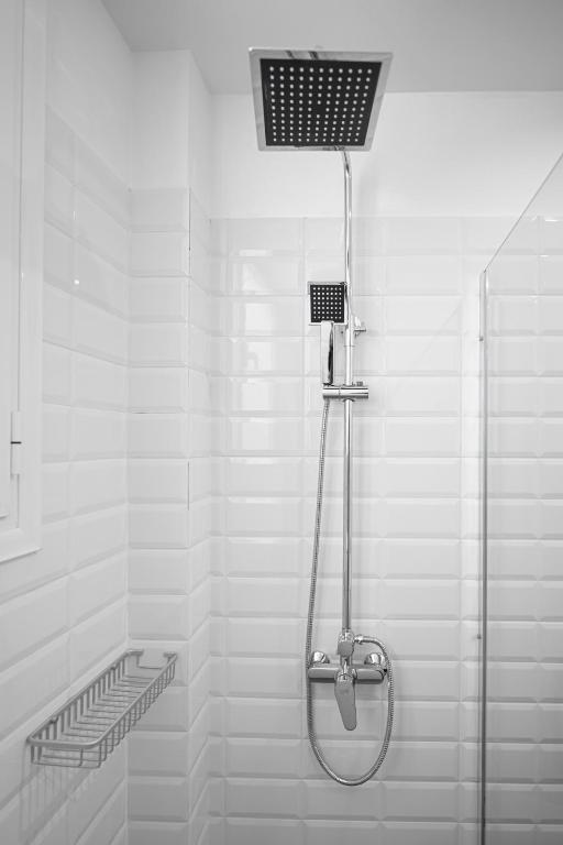 A bathroom at Athenian center apartments