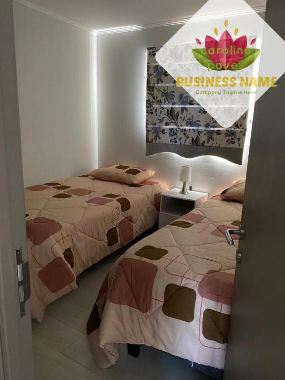 Postel nebo postele na pokoji v ubytování Hermoso departamento nuevo en Pucon equipado con 3 dormitorios wifi y estacionamiento privado a 5 minutos del centro y lago