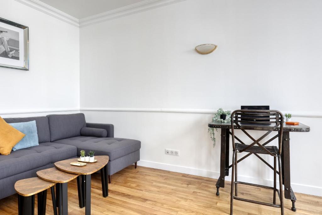 Część wypoczynkowa w obiekcie Superb Large and New 4bds Flat - Heart of Paris 10