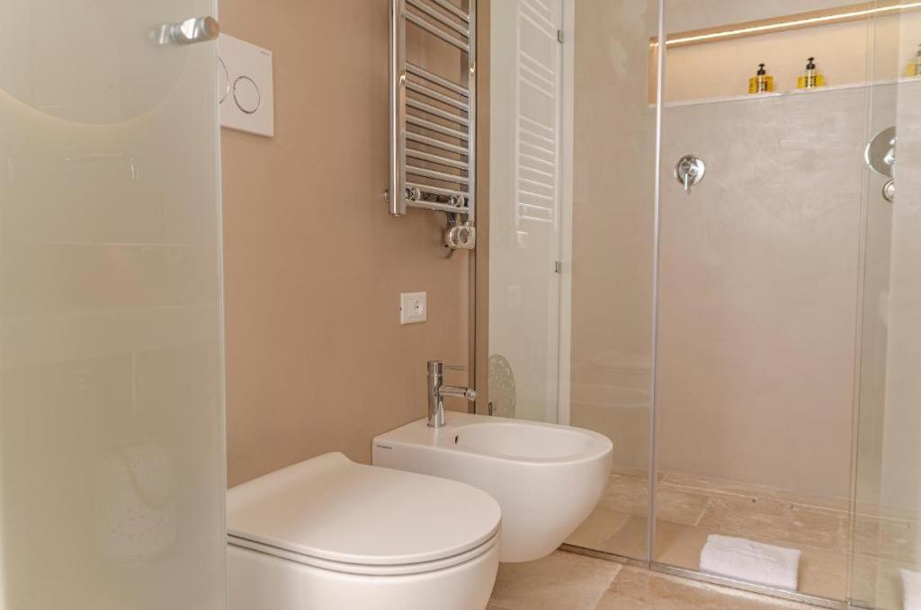 Koupelna v ubytování Apulia Charming Suites - Casa Rossa Suite Perla e Suite Corallo
