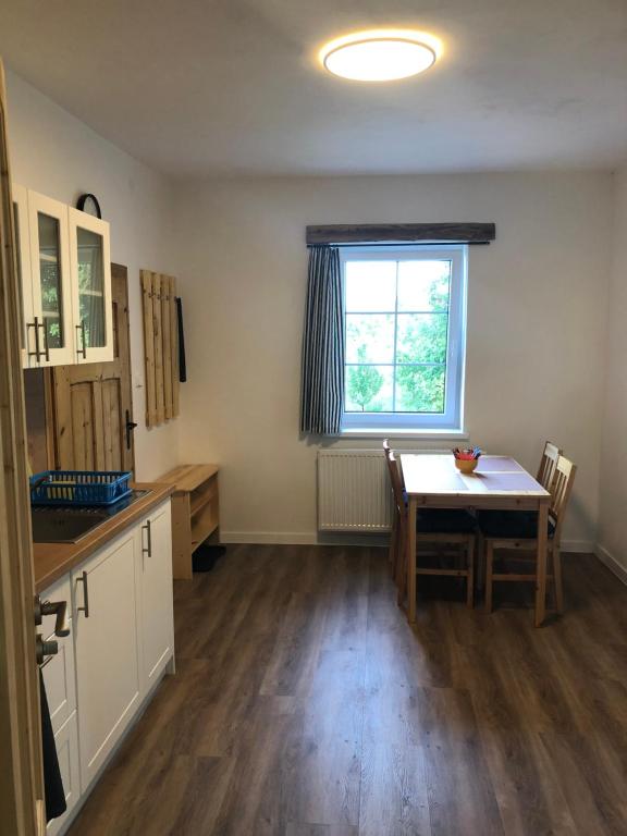 Kuchyň nebo kuchyňský kout v ubytování Apartmány Razová - Slezská Harta
