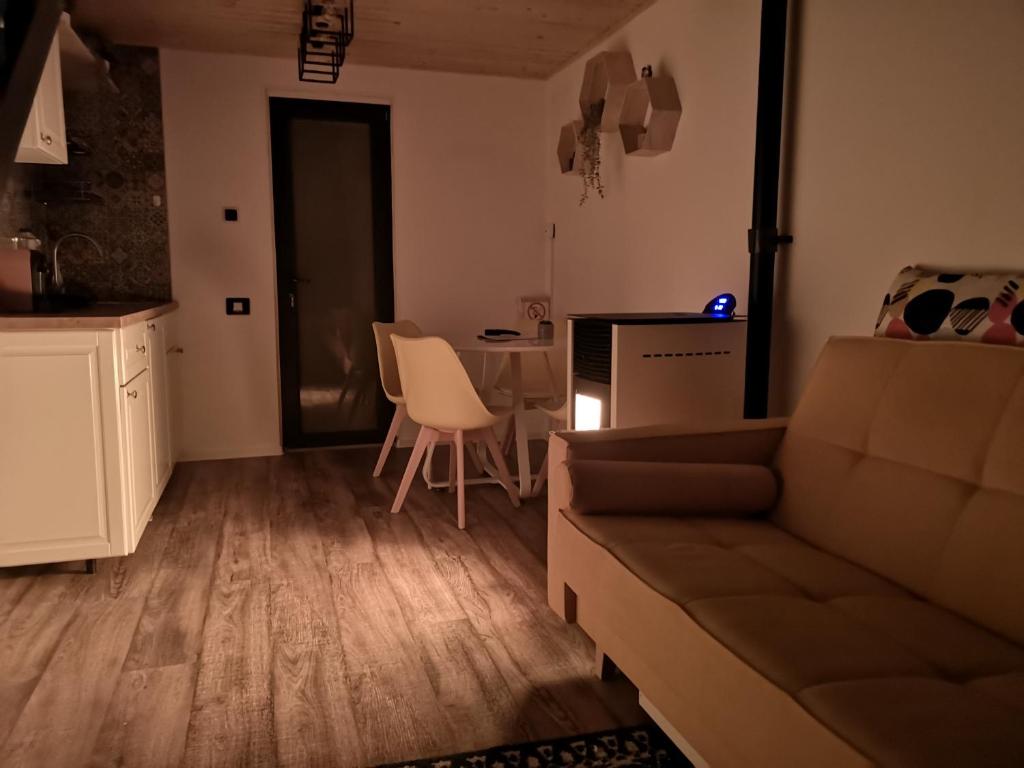 Kuchyň nebo kuchyňský kout v ubytování Kopel Haus - Studio - Self acces cod location
