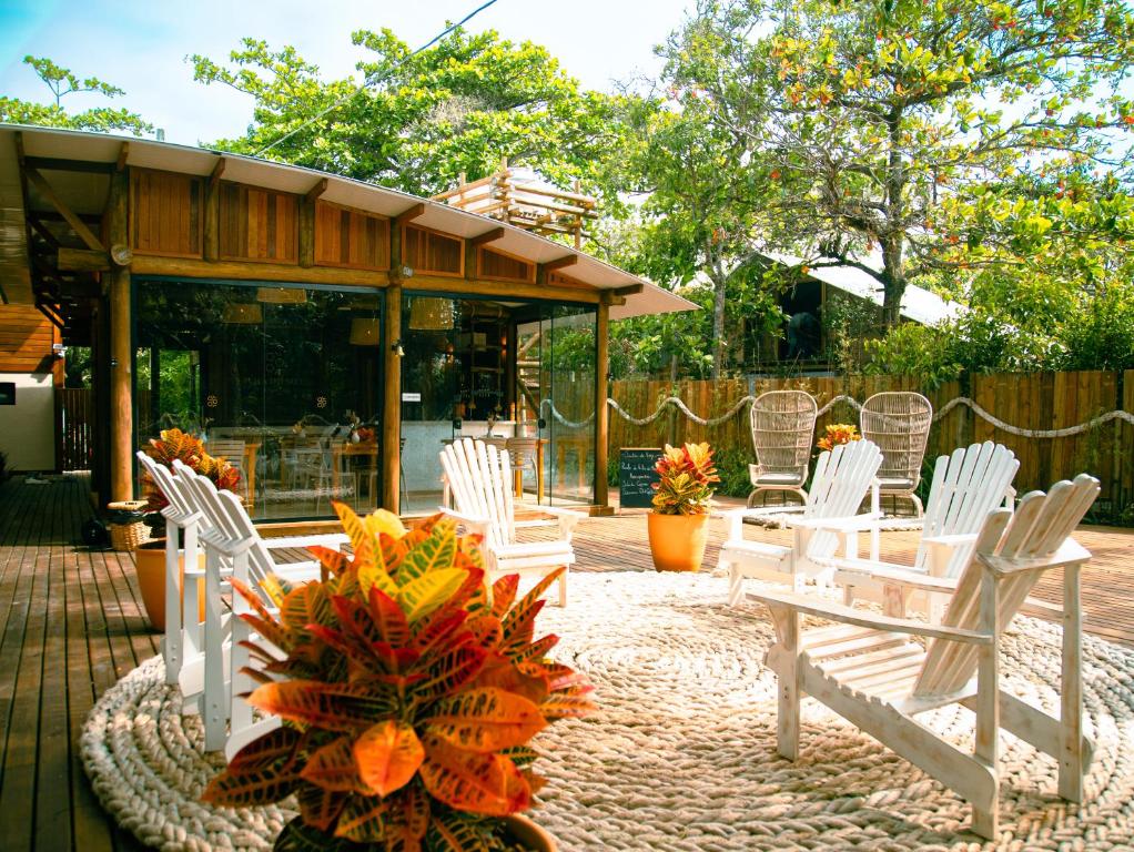 Um jardim em Ilha do Mel Lodges